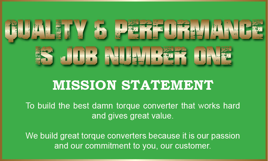 Quality and performance is job number one